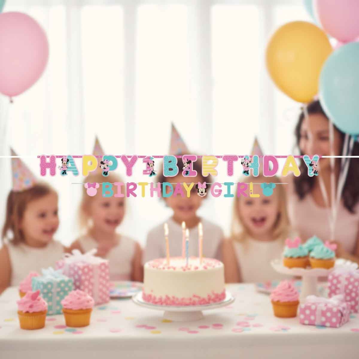 ميني ماوس لافتة أحرف عيد ميلاد أول