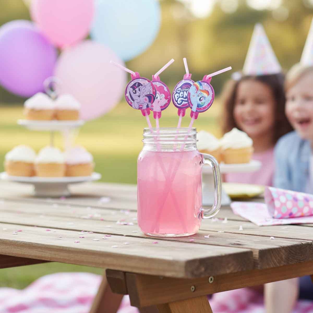 ماي ليتل بوني مجموعة 8-قطع مصاصات للشرب