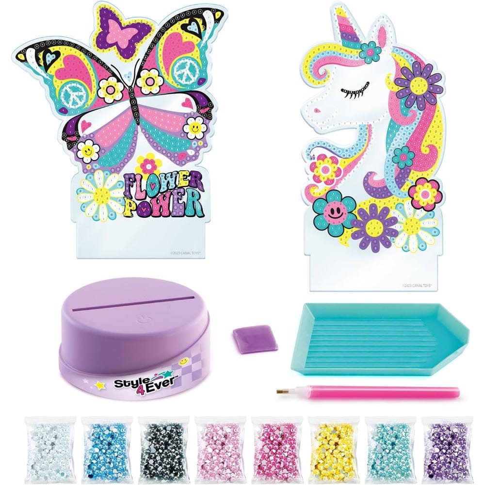 ستايل فور إيفر مجموعة مصباح والرسم بالخرز الماسي للجنسين - 5-7 سنوات