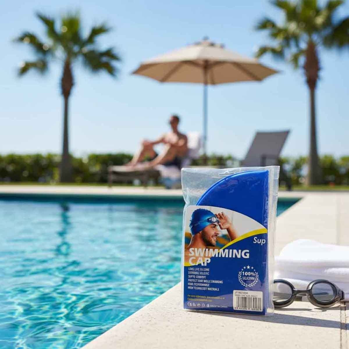 سوبريم سبورتس قبعة سباحة سيليكون للكبار