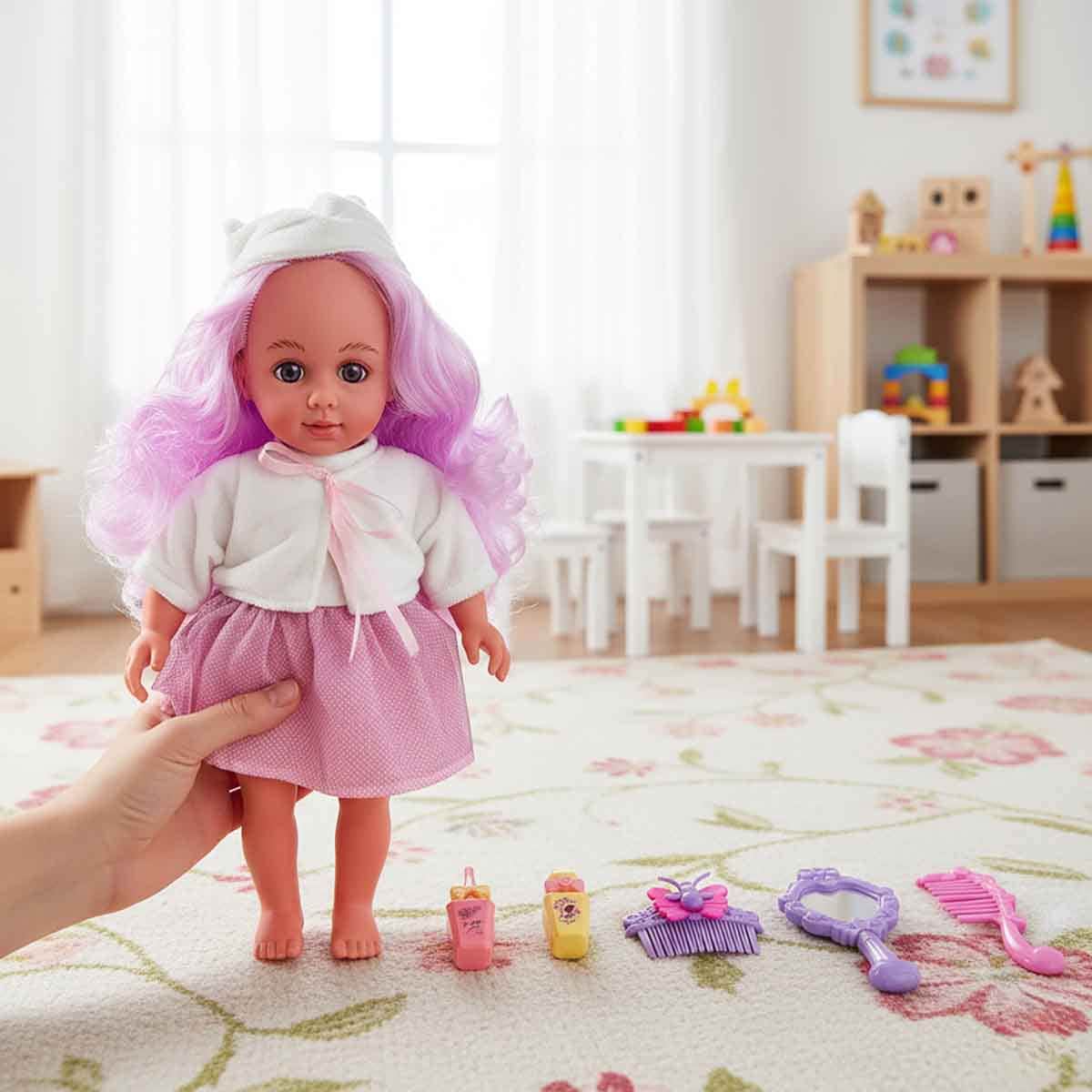 Ledy Toys LD8807C 14" Baby Doll Set Girls, 3-4 Years