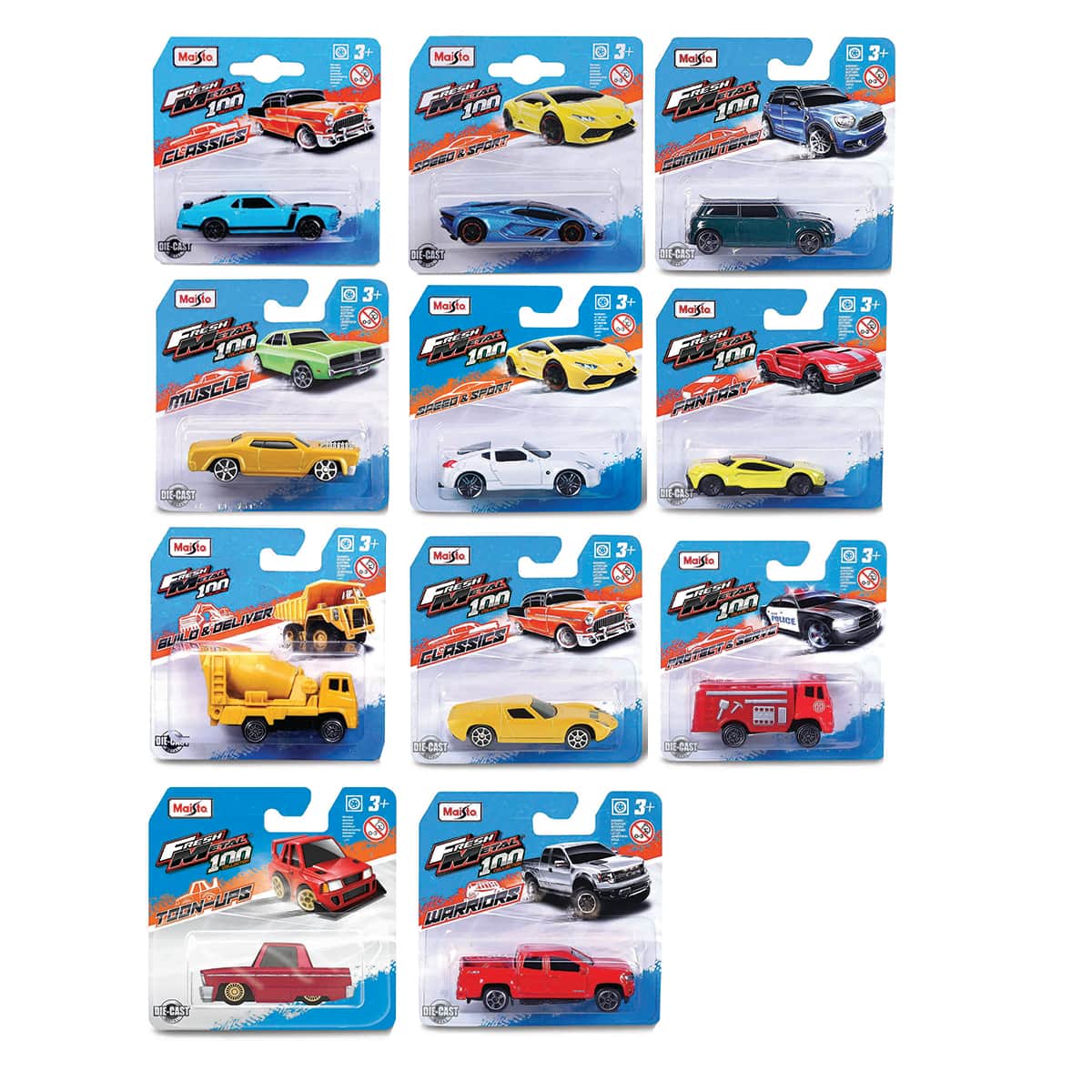 Maisto Fresh Metal Assorted Diecast Vehicle Boys, 3-4 Years
