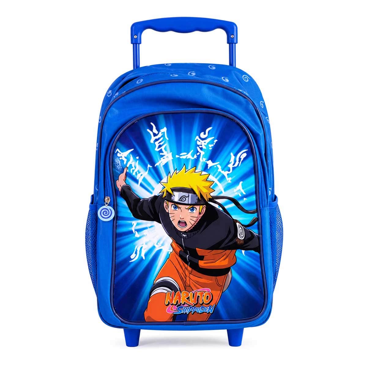 Naruto 18" Blue Trolley Bag Set with Lunch Bag, Pencil Case, Water Bottle & Lunch Box