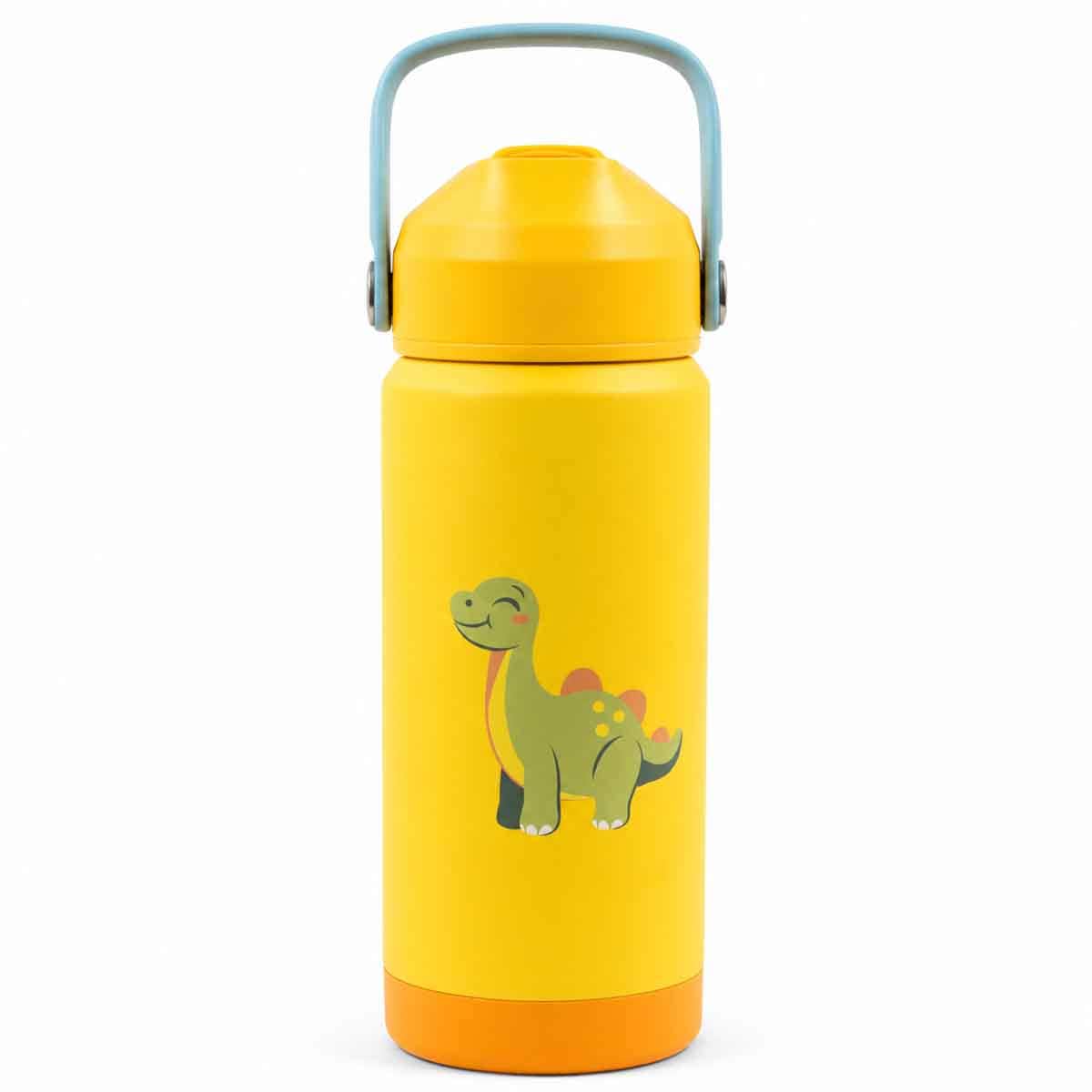 Cocobee 500ml Yellow Insulated Stainless Steel Water Bottle Unisex, 3-4 Years
