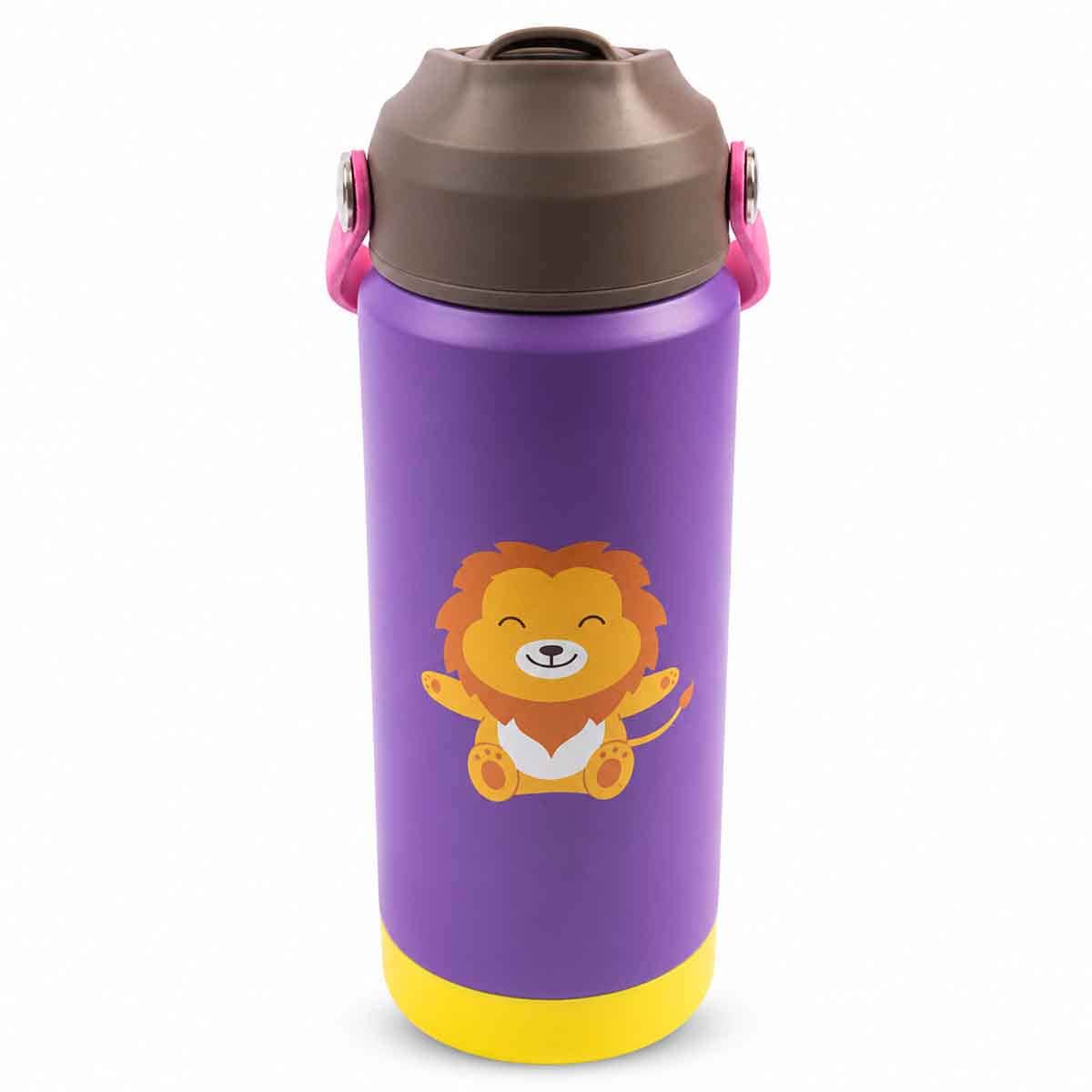 Cocobee 500ml Purple Insulated Stainless Steel Water Bottle Unisex, 3-4 Years