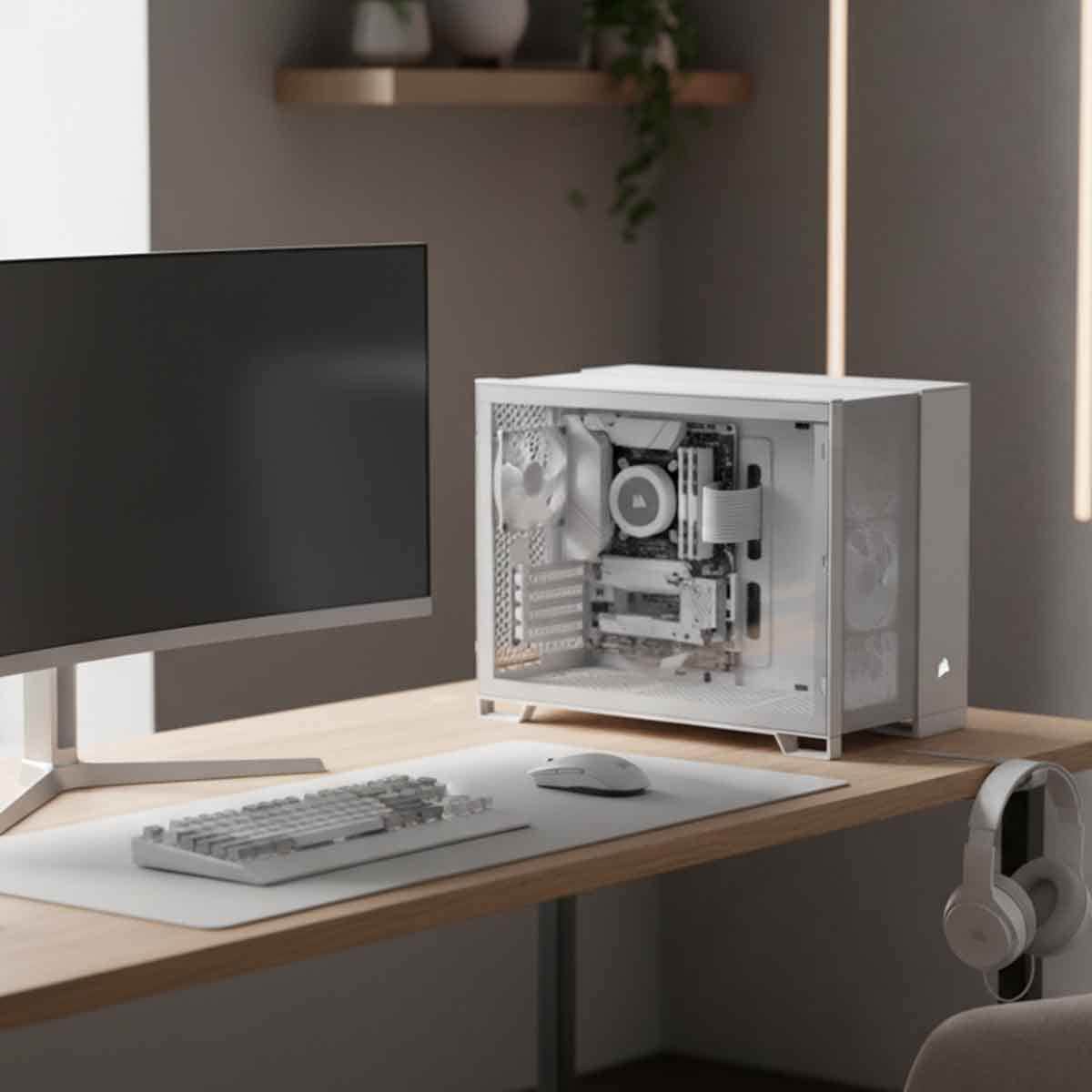 Corsair 2500D Airflow TG Small-Tower Micro-ATX Dual Chamber Gaming PC Case