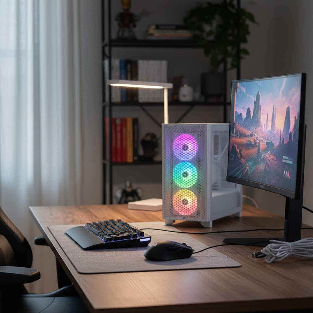 Corsair White 3000D RGB Airflow Mid-Tower PC Case