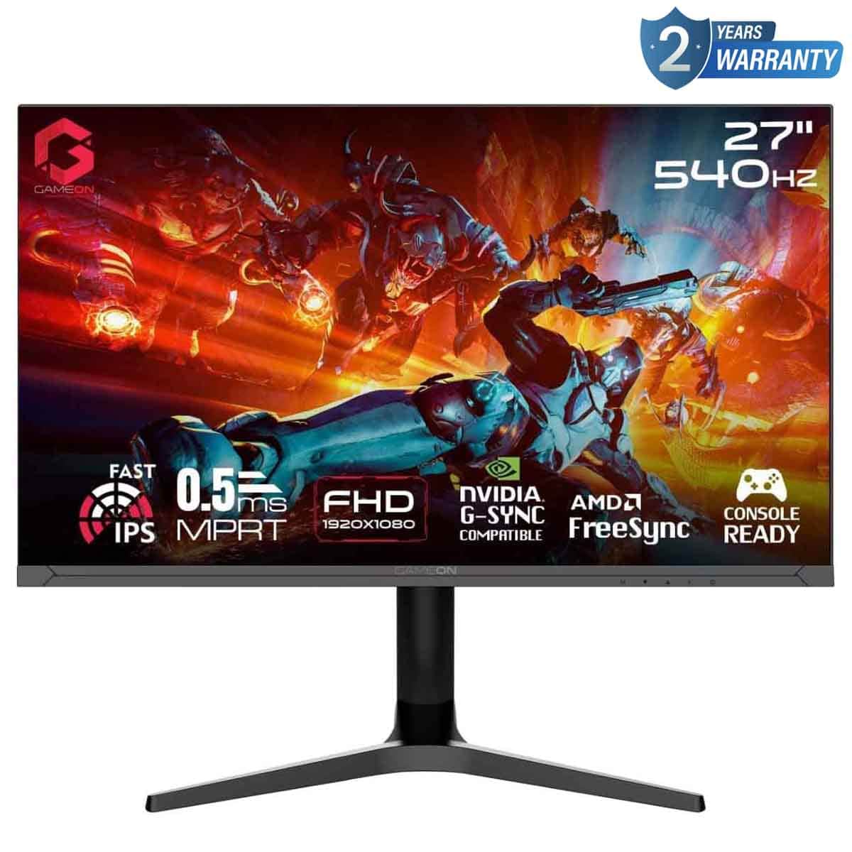 Game On Black 27" GOTX27FHD540IPS FHD 540Hz Fast IPS Gaming Monitor