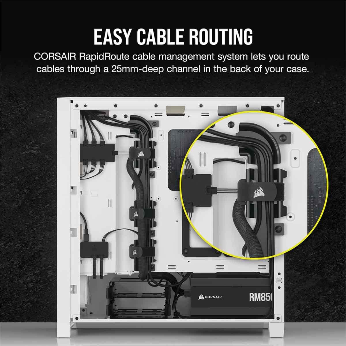 Corsair 4000D RGB Airflow White Mid-Tower Gaming PC Case