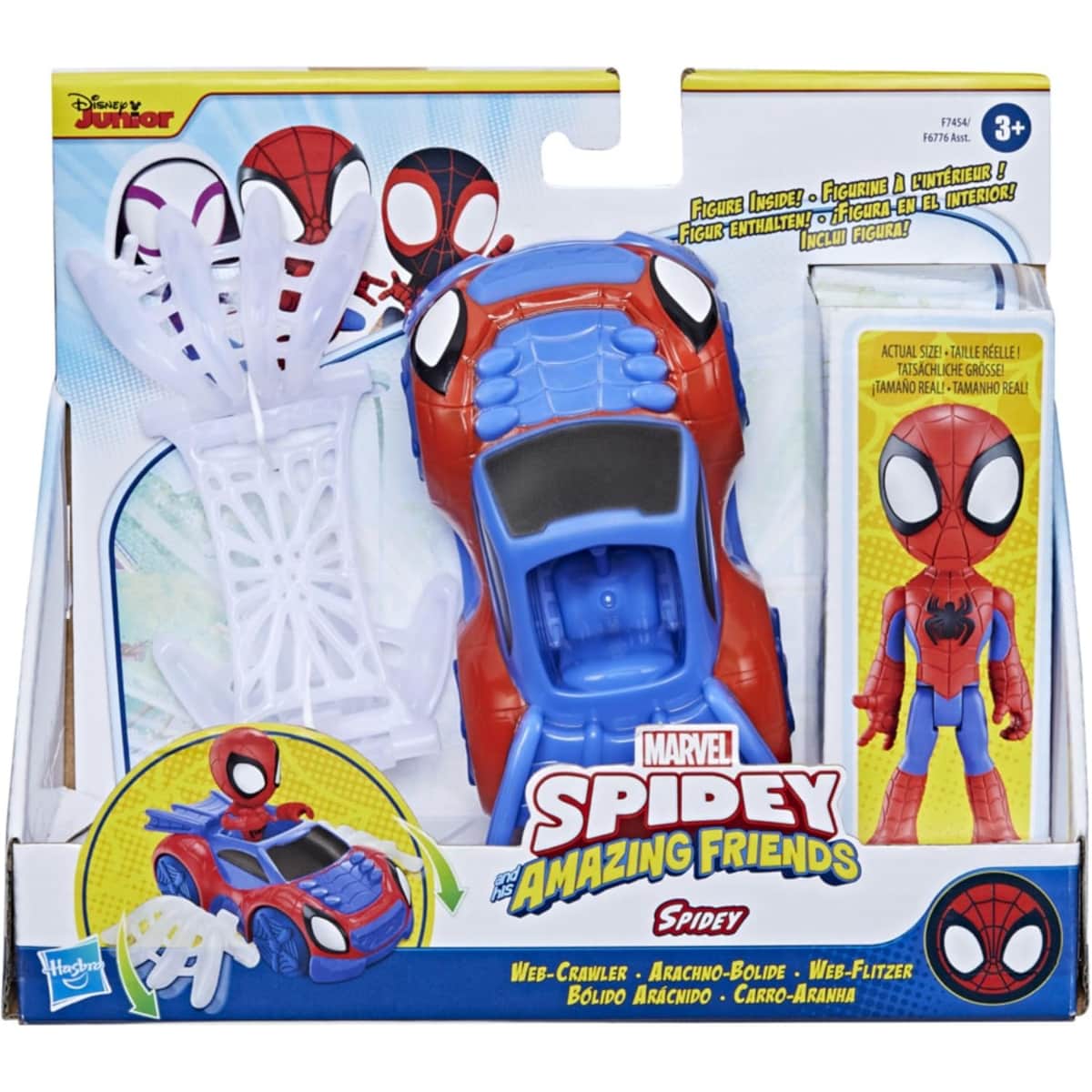 Marvel HMAF74545X0 Saf Spidey Web Crawler Action Figures Sets Unisex, 3-4 Years