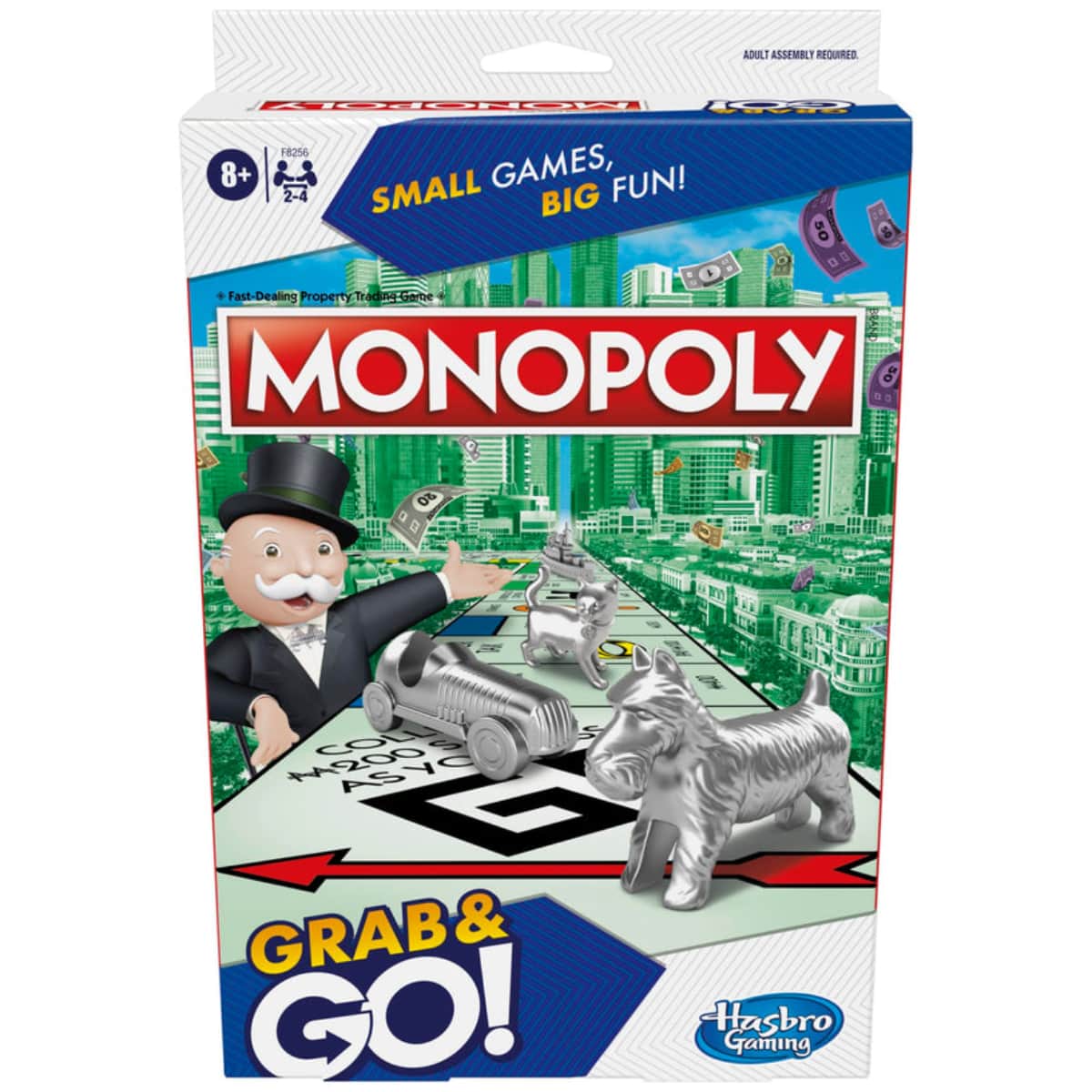 Monopoly Grab and Go Board Game Unisex, 8-10 Years