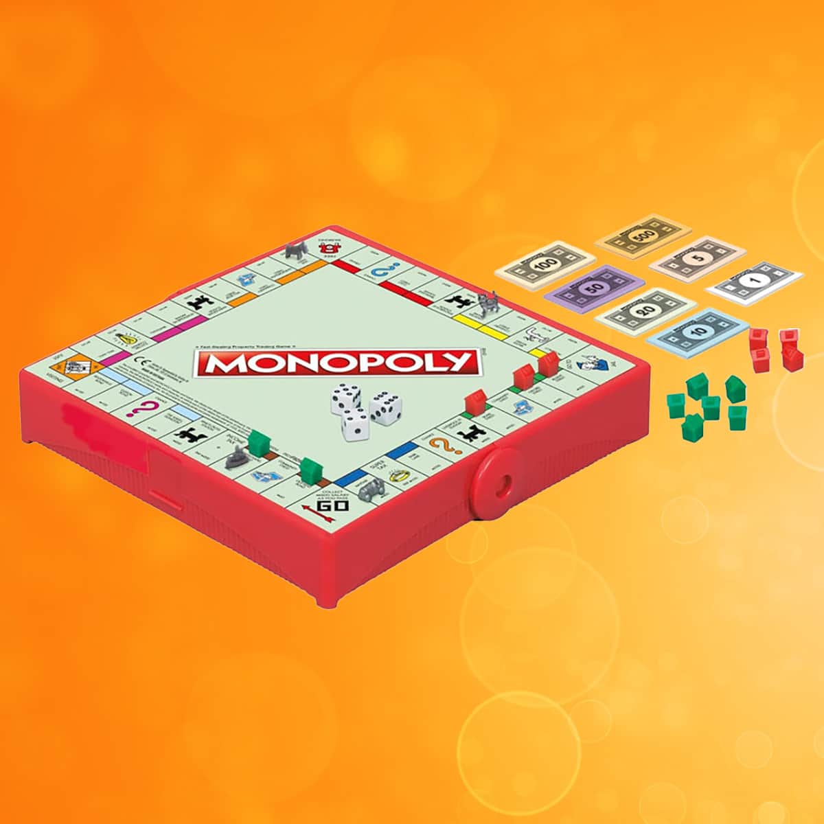 Monopoly Grab and Go Board Game Unisex, 8-10 Years