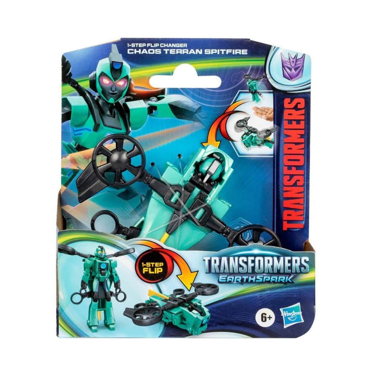 Transformers 4″ EarthSpark 1-Step Flip Changer Spitfire Action Figure Unisex, 5-7 Years