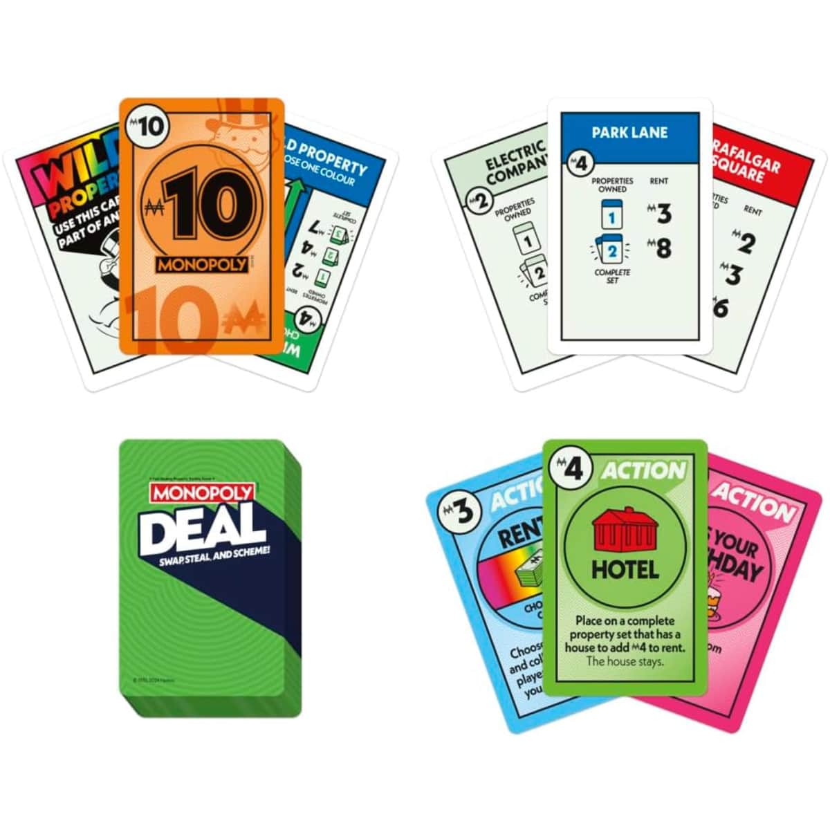 Monopoly Deal Refresh Card Game Unisex, 8-10 Years