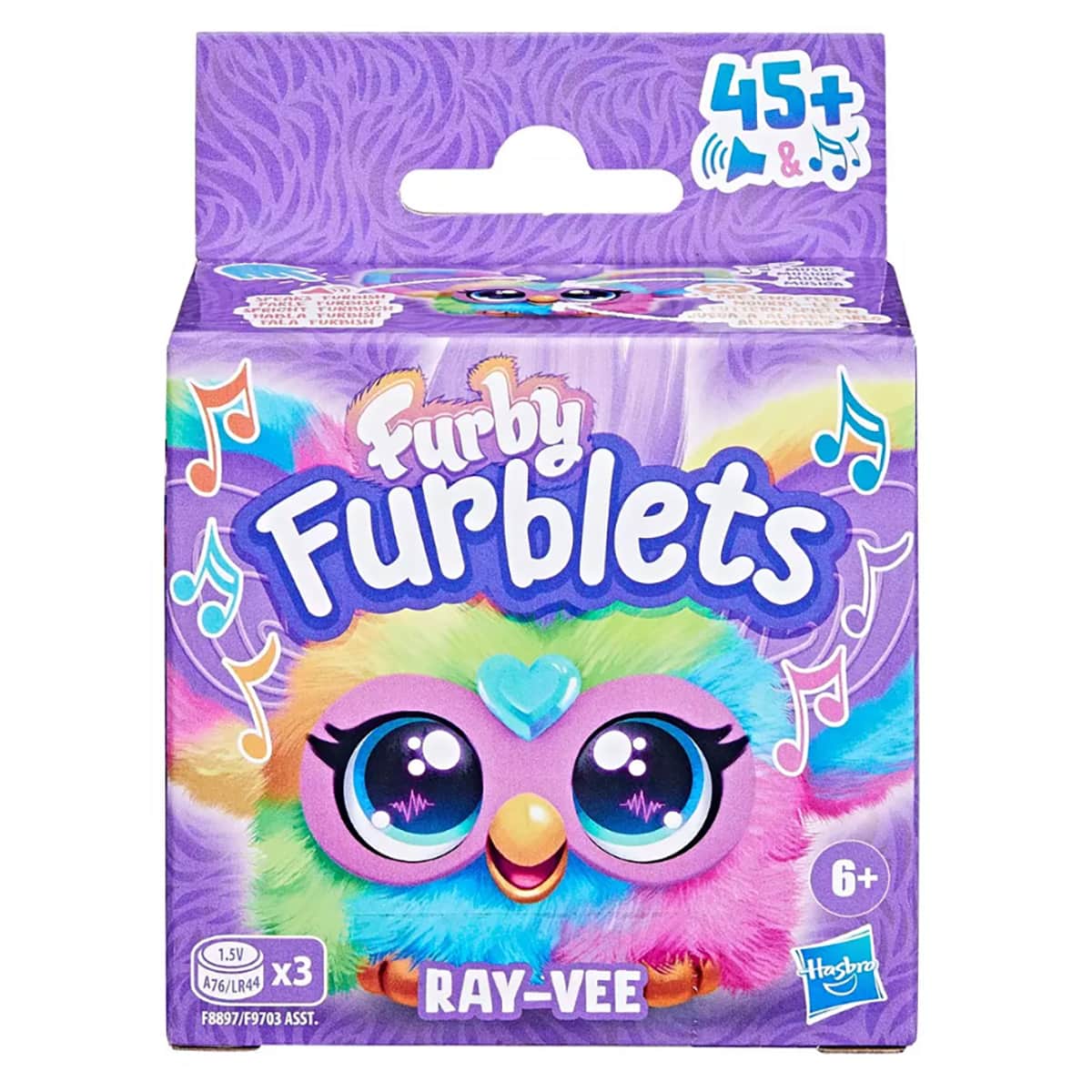 Furby Furblets Ray-Vee Mini Interactive Plush Toy Unisex, 5-7 Years