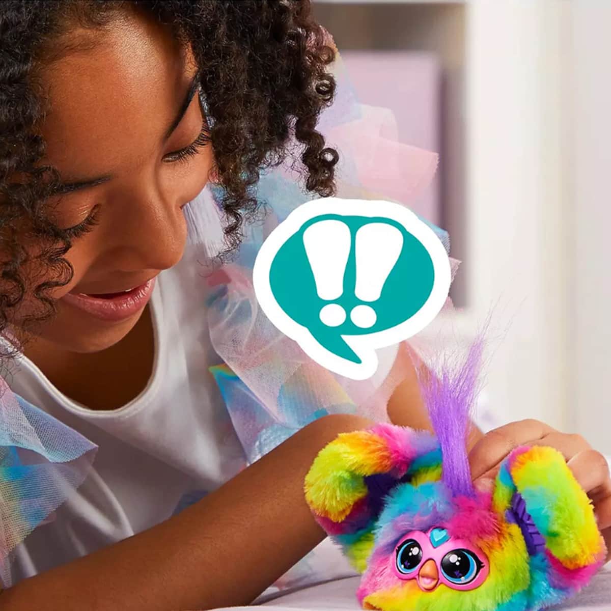 Furby Furblets Ray-Vee Mini Interactive Plush Toy Unisex, 5-7 Years
