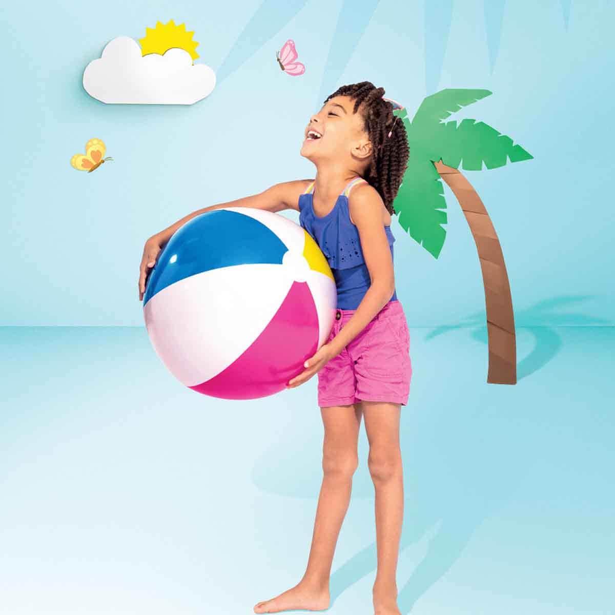 Intex 24" Glossy Panel Beach Ball Unisex, 3-4 Years