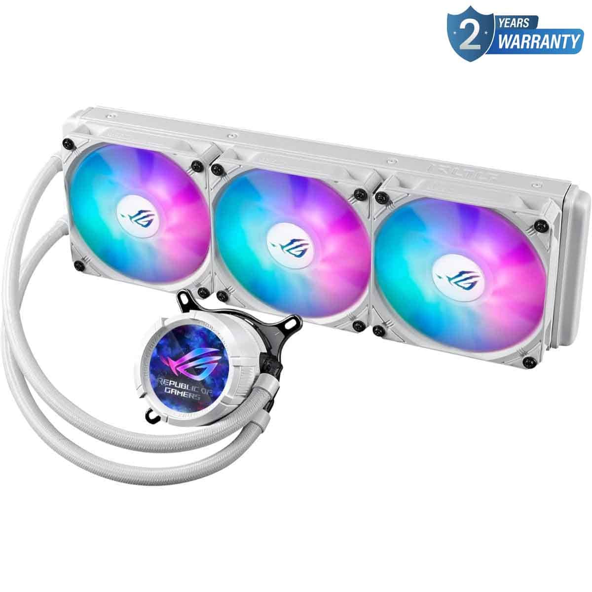 ASUS ROG White Strix LC 360 ARGB LCD Liquid CPU Cooler