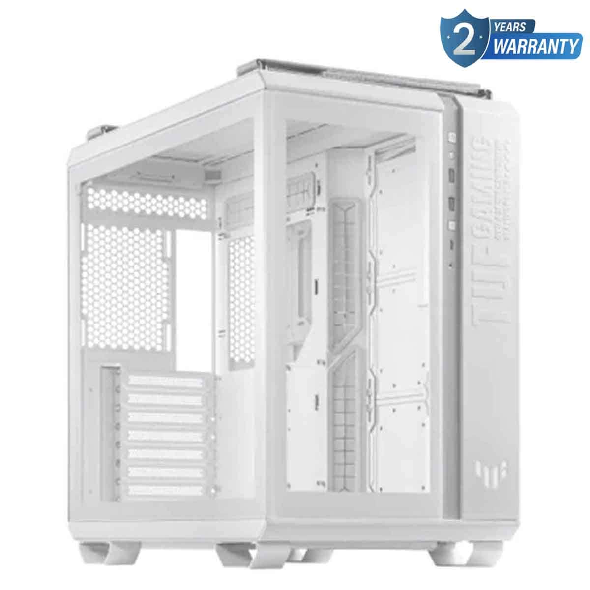 Asus White TUF Gaming GT502 Horizon TG ARGB Mid-Tower Gaming PC Case