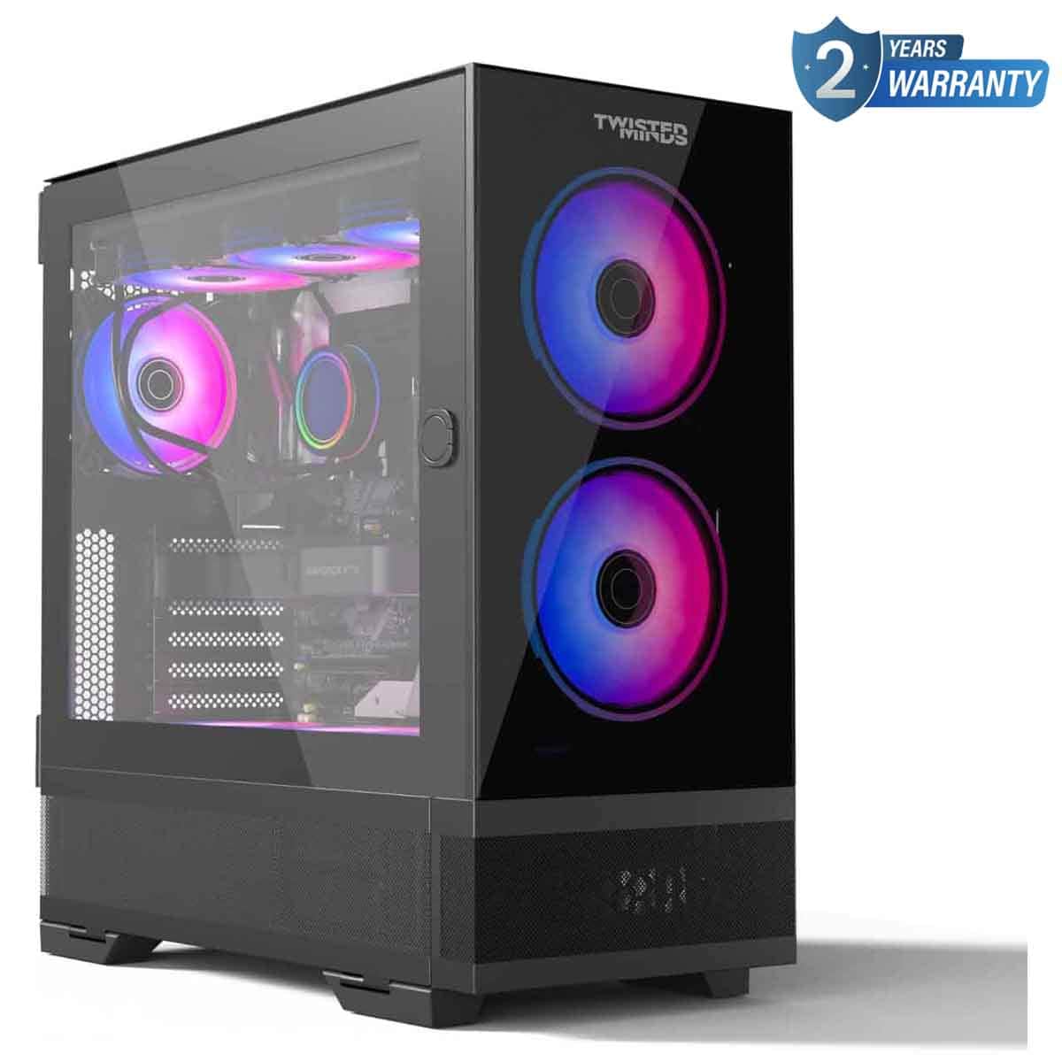 Twisted Minds Black Minimalist-04 Mid-Tower Gaming PC Case
