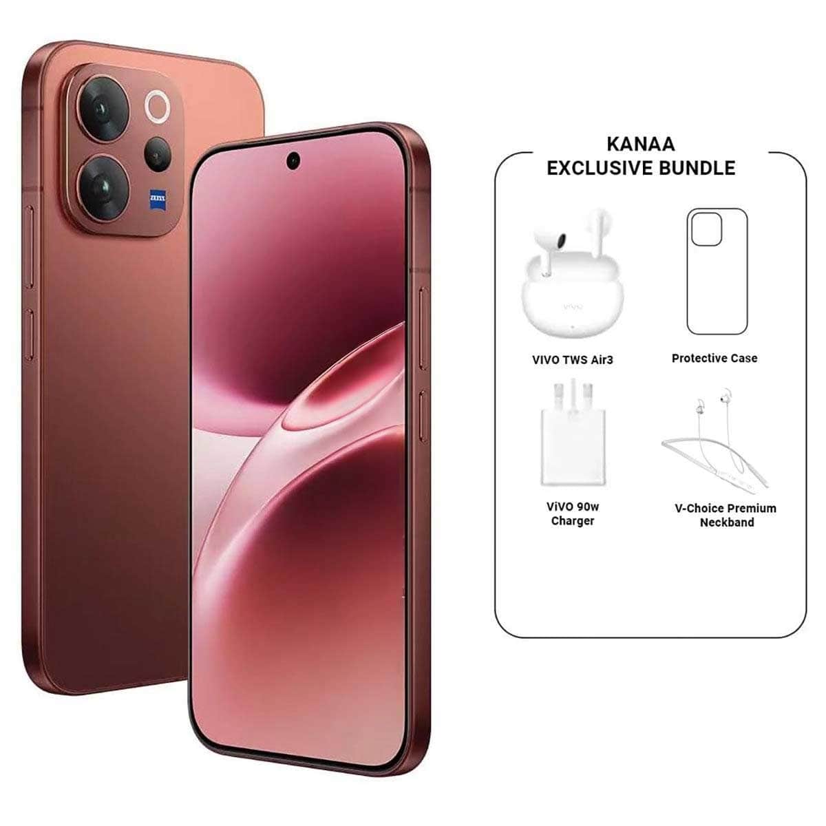 فيفو V70 5G مع باقة سماعات TWS + نيكباند + شاحن + حافظة حماية