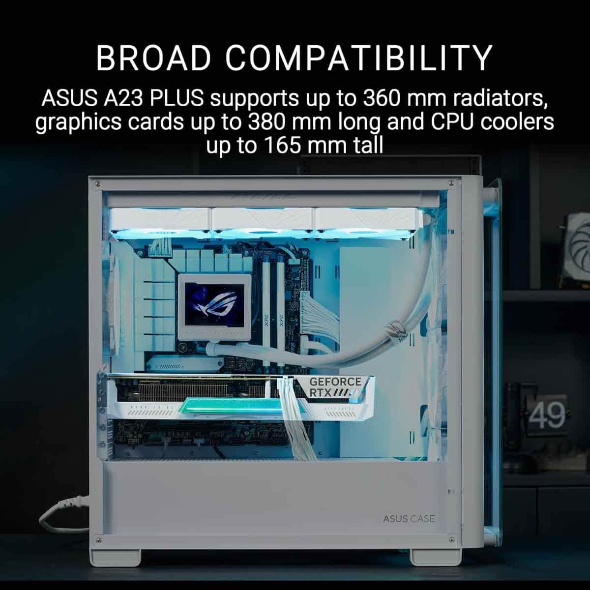 ASUS A21 Plus TG ARGB ATX Gaming PC Case
