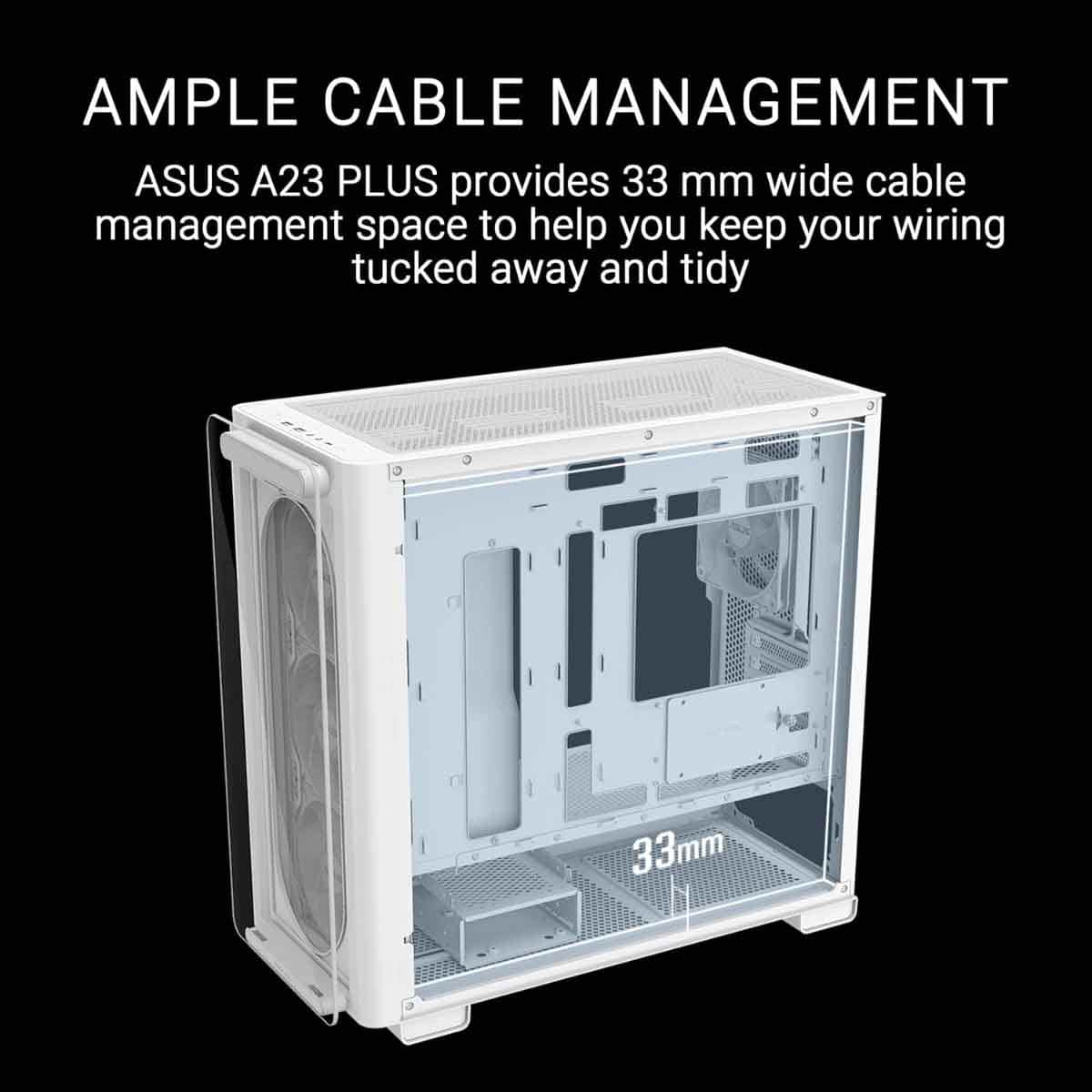 ASUS A21 Plus TG ARGB ATX Gaming PC Case
