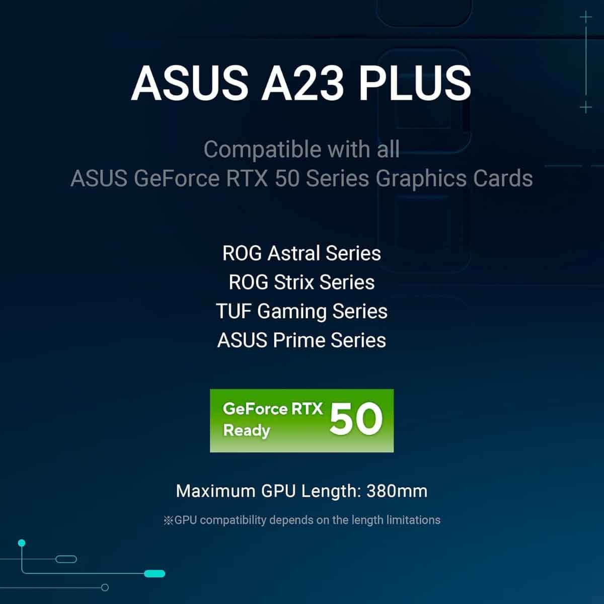 ASUS A21 Plus TG ARGB ATX Gaming PC Case