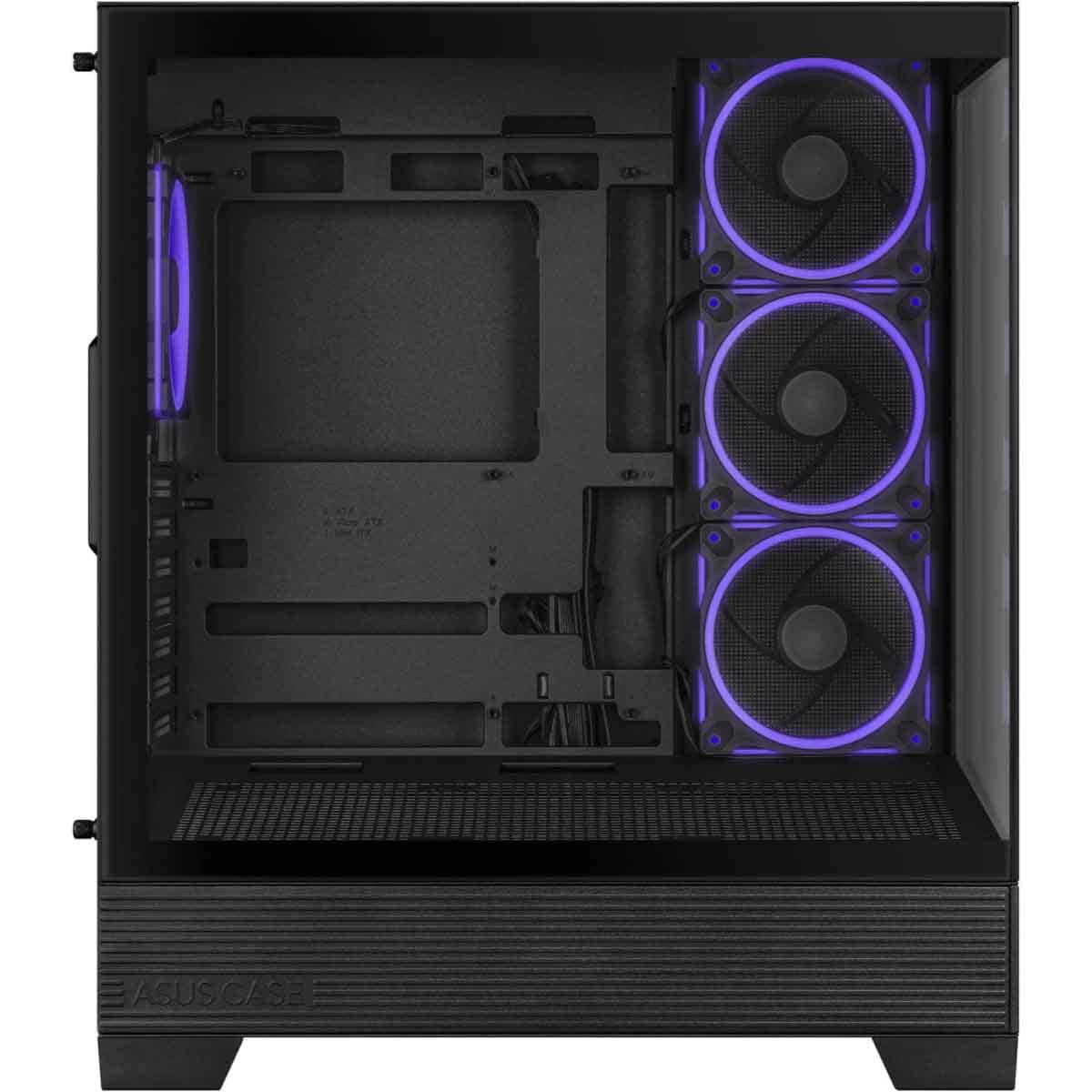 Asus Black A31 Plus TG ARGB Mid-Tower Gaming PC Case