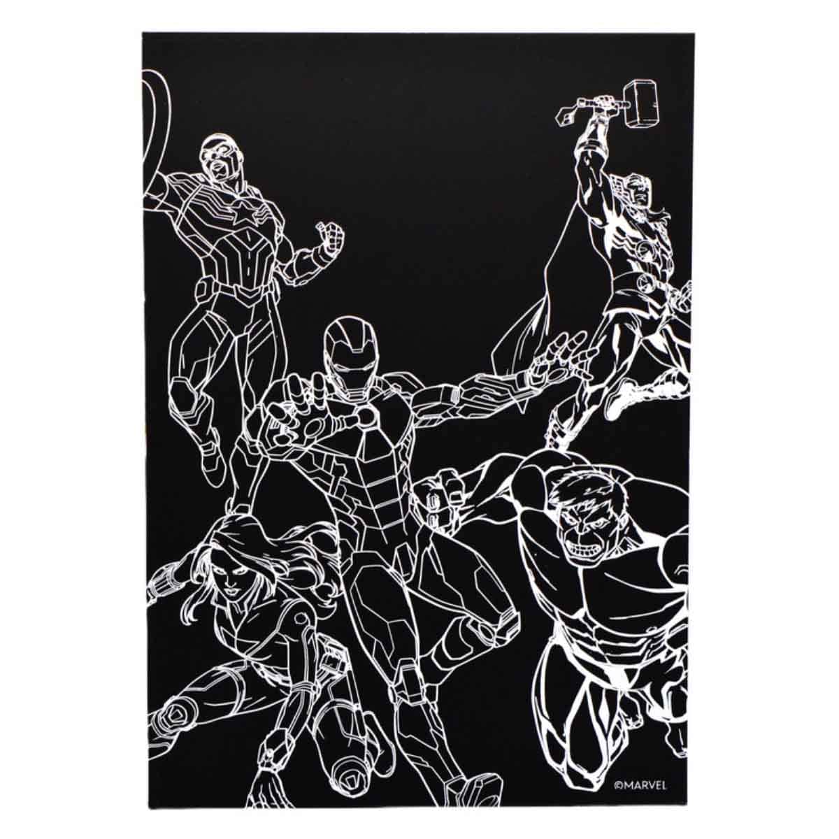 Marvel Avengers Scratch Scribble Sticker Set Unisex, 3-4 Years
