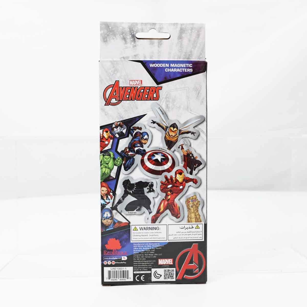 Marvel Avengers 15-Piece Wooden Magentic Characters Unisex, 3-4 Years