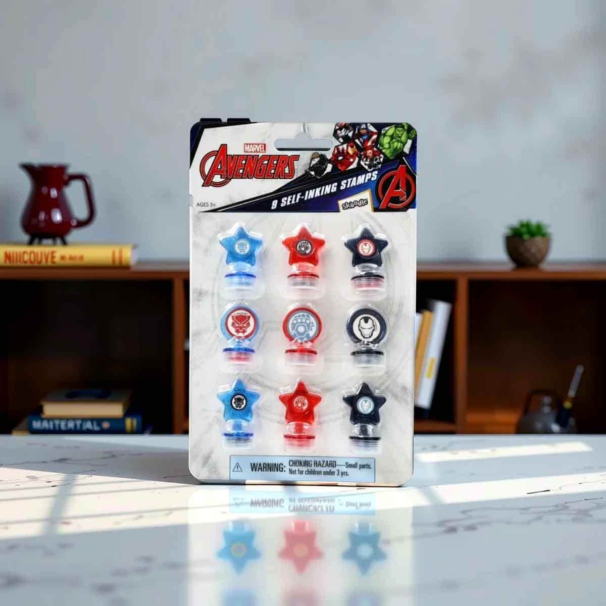 Marvel Avengers 9 Self-Inking Stamps Kit Unisex, 3-4 Years