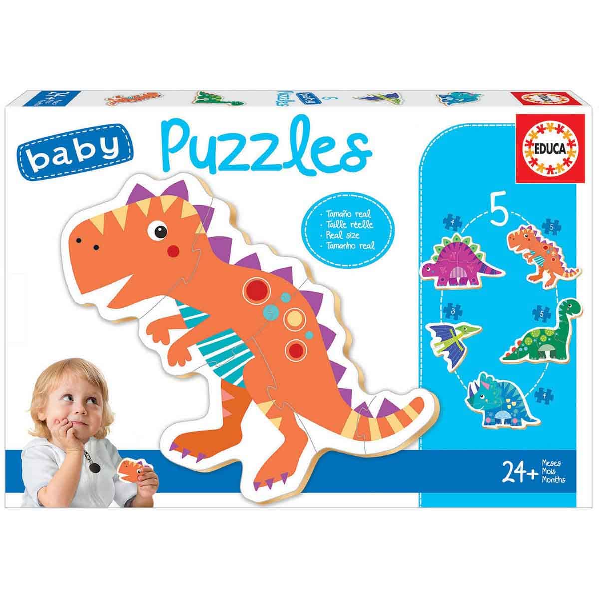Educa Dinosaur Baby Puzzle Unisex, 3-4 Years