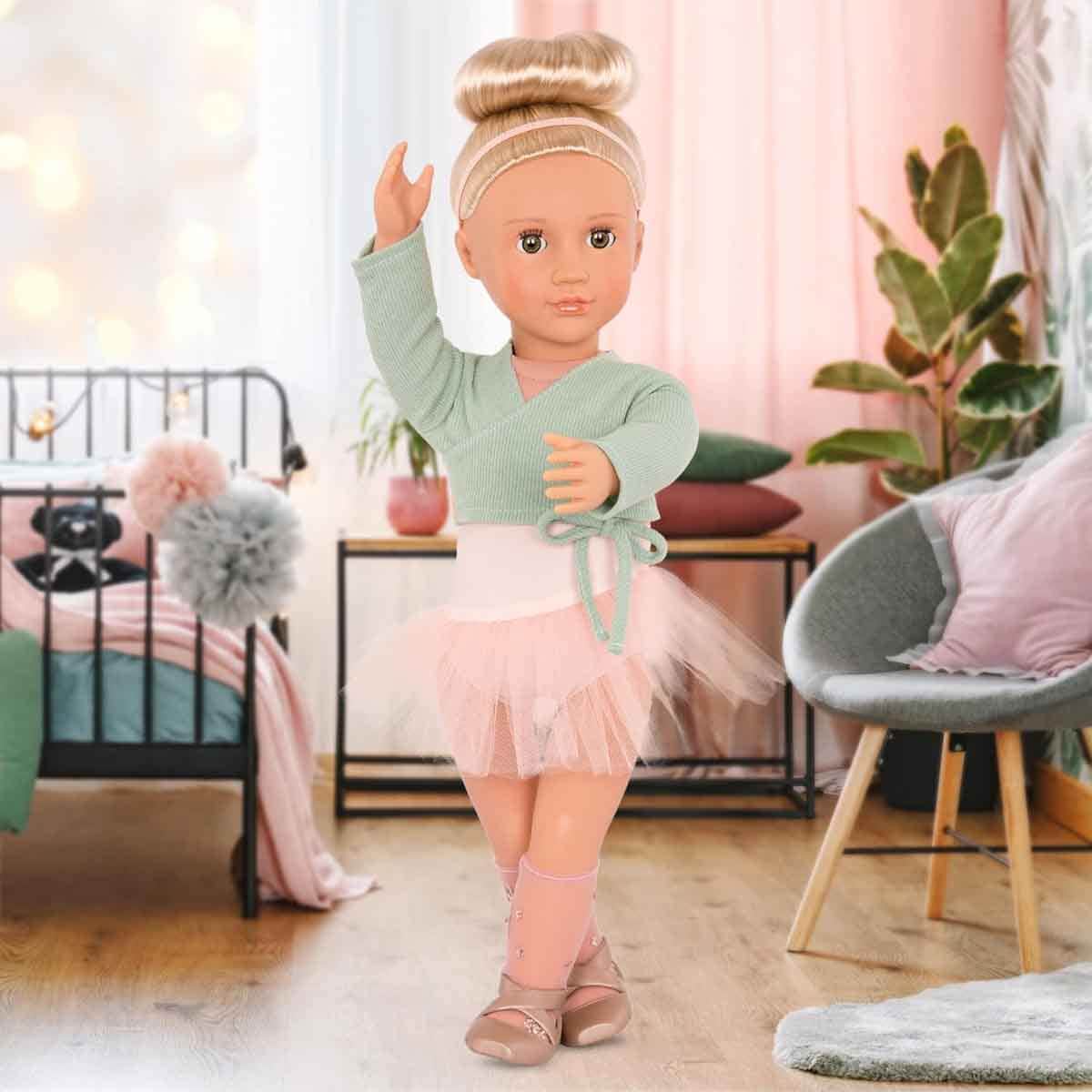 Our Generation 18" Viola Blonde Hair & Brown Eyes Ballerina Doll Girls, 3-4 Years