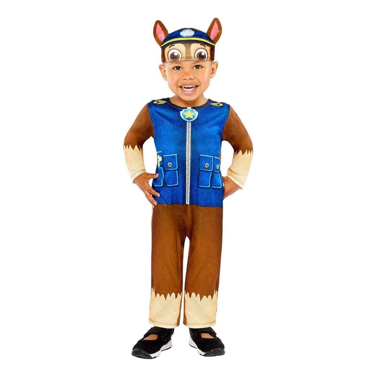 Paw Patrol Chase Costume Boys, 2-3 Years