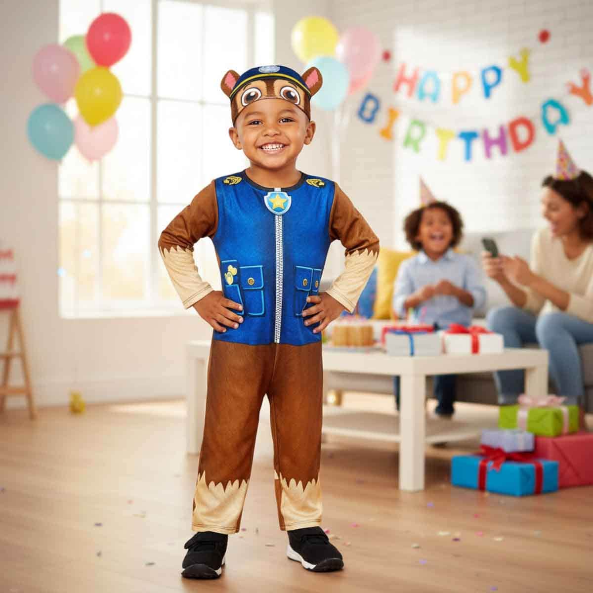 Paw Patrol Chase Costume Boys, 2-3 Years
