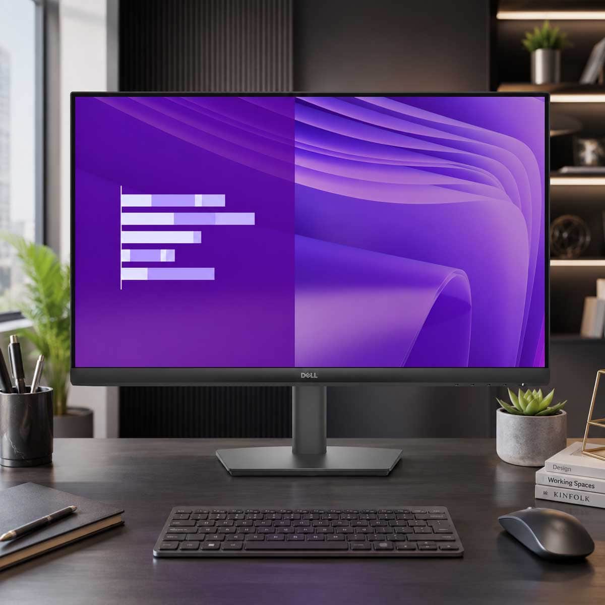 ديل شاشة E2425HM مقاس 24 بوصة، دقة فل إتش دي، معدل تحديث 100 هرتز