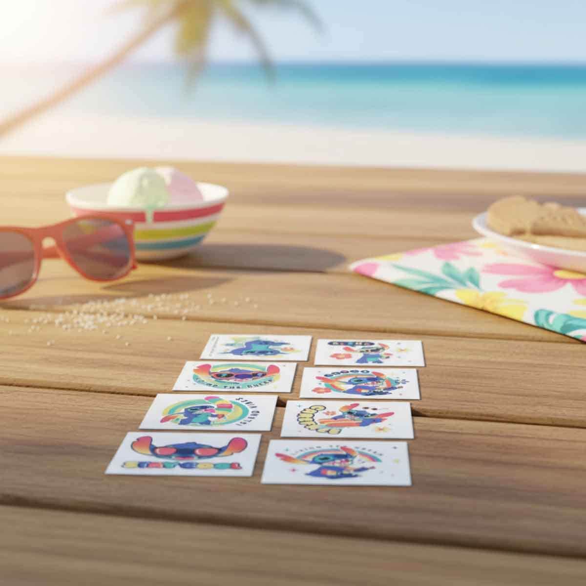 Disney Stitch 8-Piece Tattoos Set