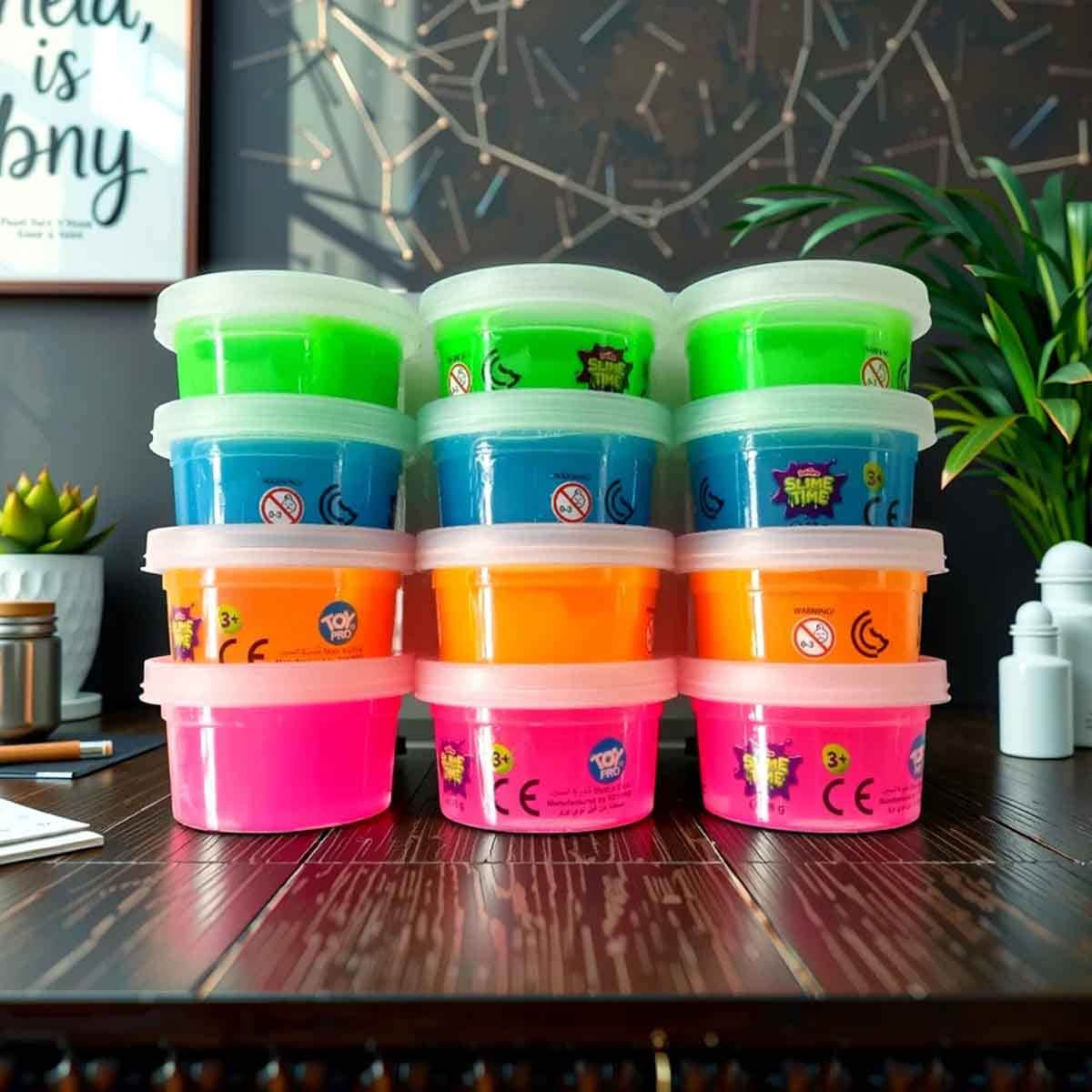 DohTime 12-Cans Slime Party Bag Unisex, 3-4 Years