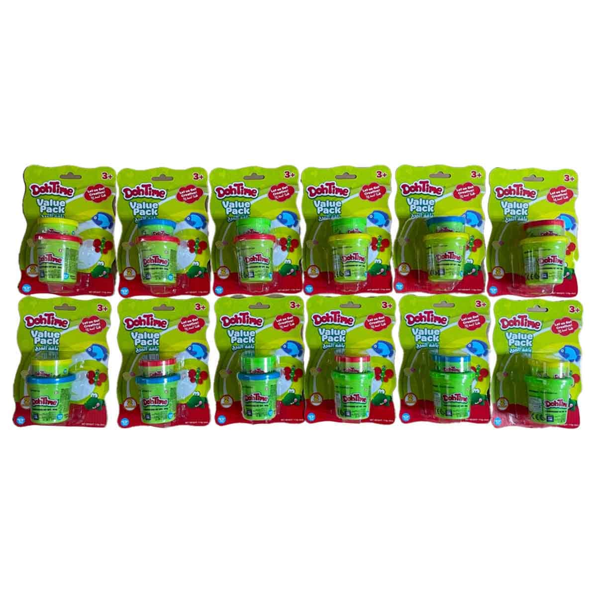 DohTime 3+1 Assorted Dough Value Pack Unisex, 3-4 Years