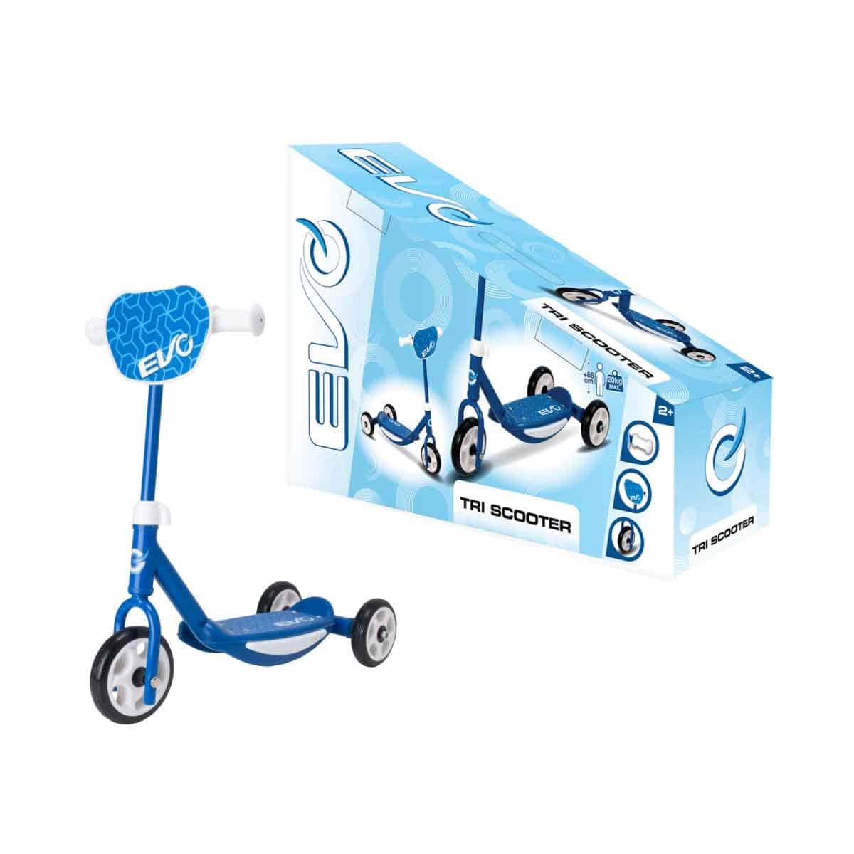 Evo Blue 3-Wheels Ride-On Tri Scooter Boys, 3-4 Years