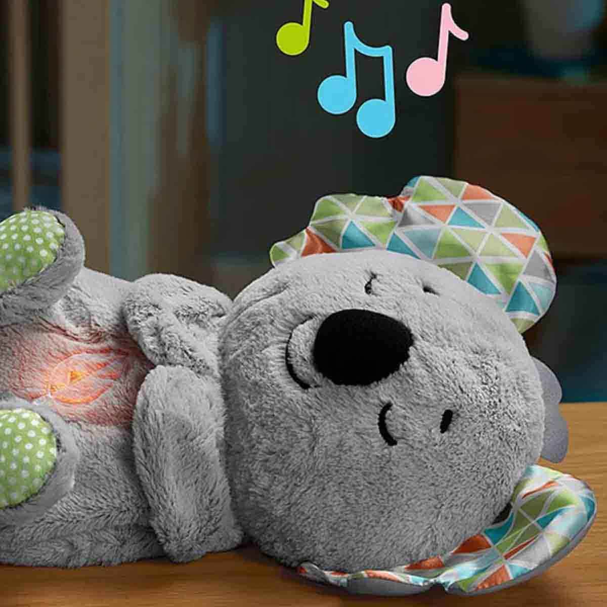 Fisher-Price NB Breathing Belly Koala Plush Toy Unisex, 3-4 Years