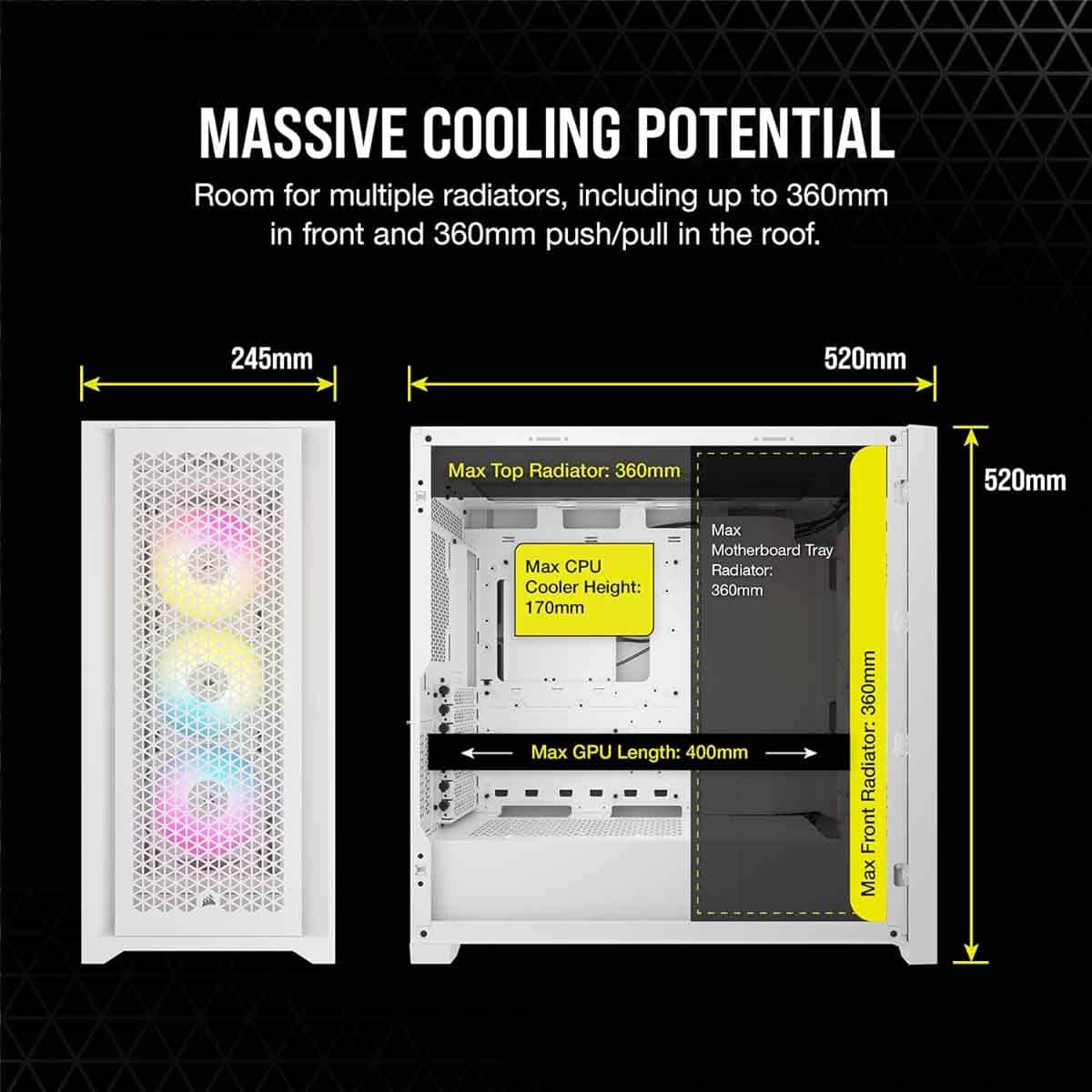 Corsair Frame 5000D Airflow ARGB Mid-Tower Gaming PC Case