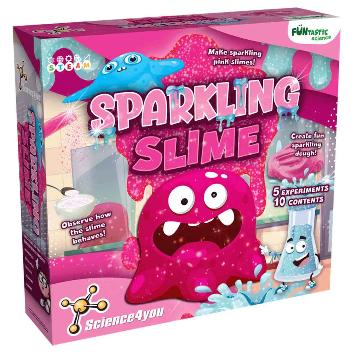 Science4You Fun Sparkling Slime Kit Unisex,8-10 Years