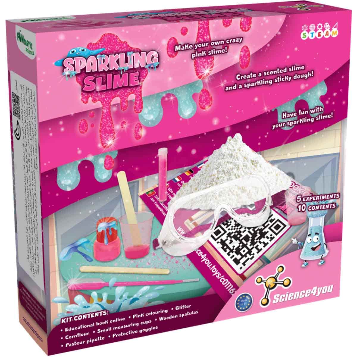 Science4You Fun Sparkling Slime Kit Unisex,8-10 Years