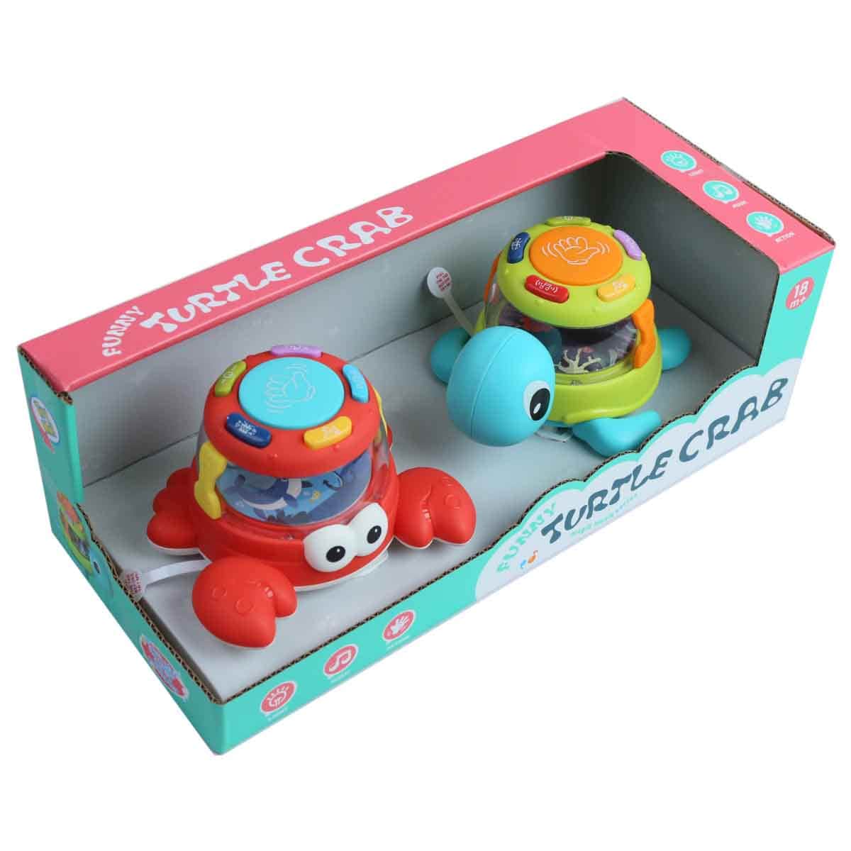 Kos Group Funny Turtle Crab Musical Toy Toddler, 0-2 Years