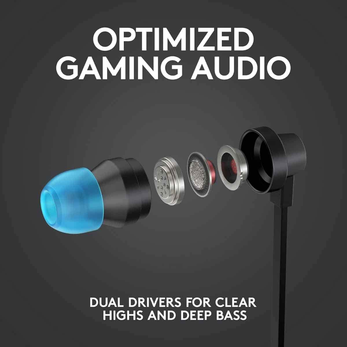 Logitech G333 Wired Gaming Earphones