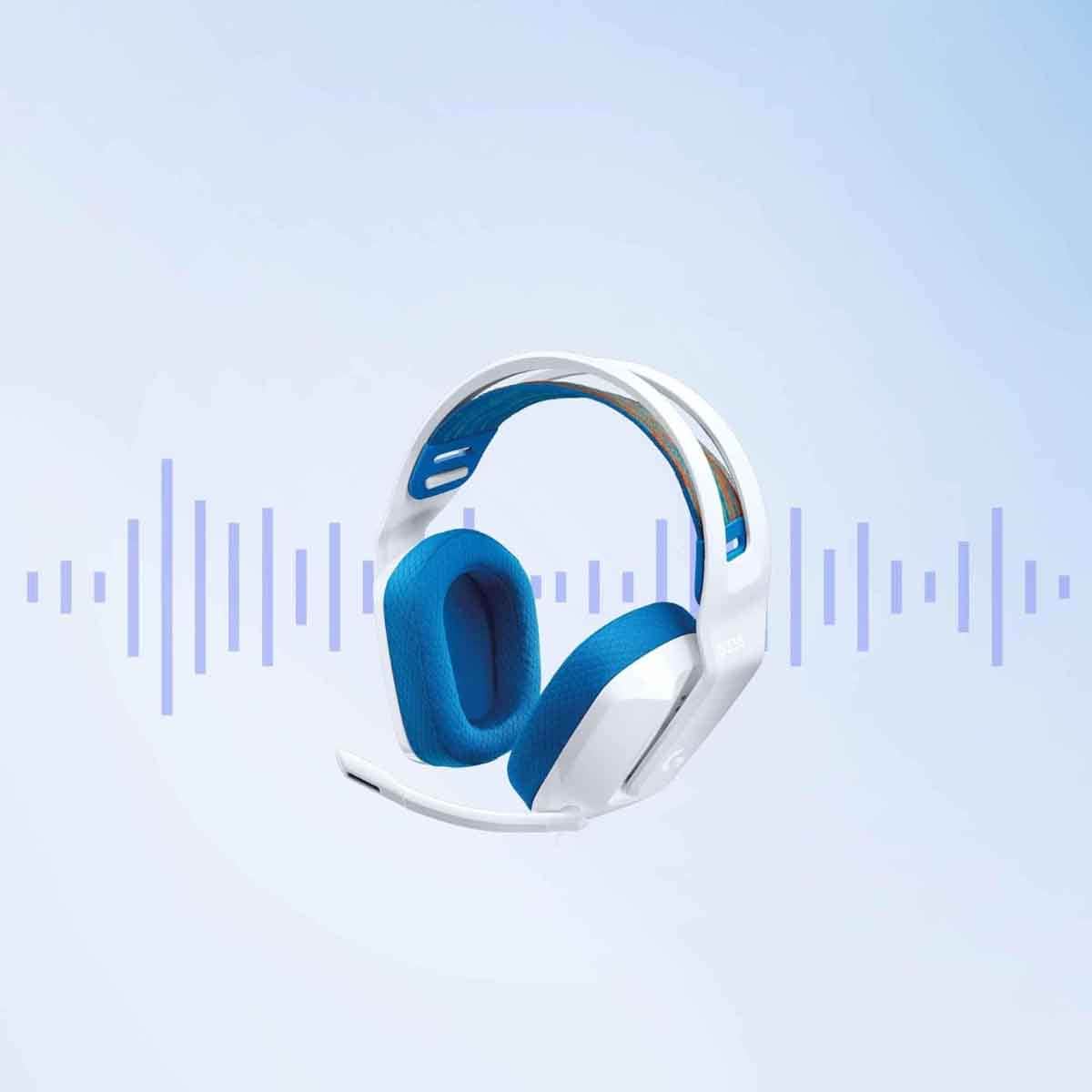 Logitech White/Blue G335 Wired Gaming Headset