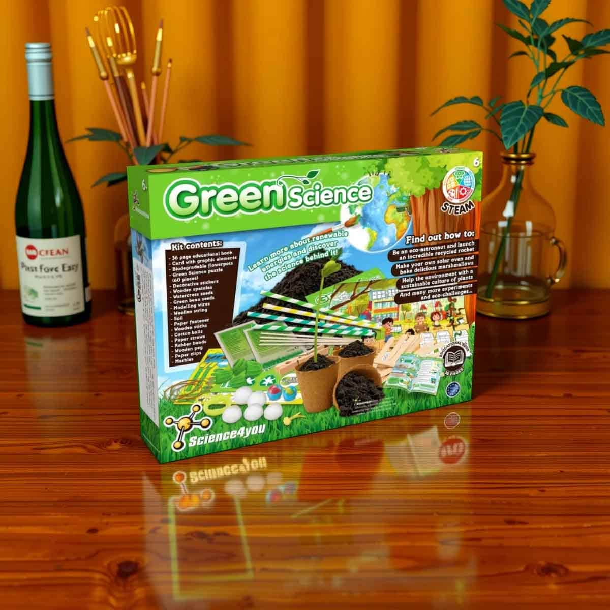 Science4You Green Science Kit Unisex, 5-7 Years