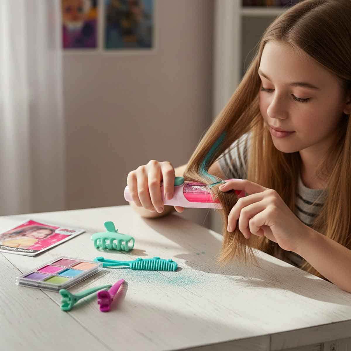 Mei Bo Kai Hair Chalk Salon Set Girls, 5-7 Years